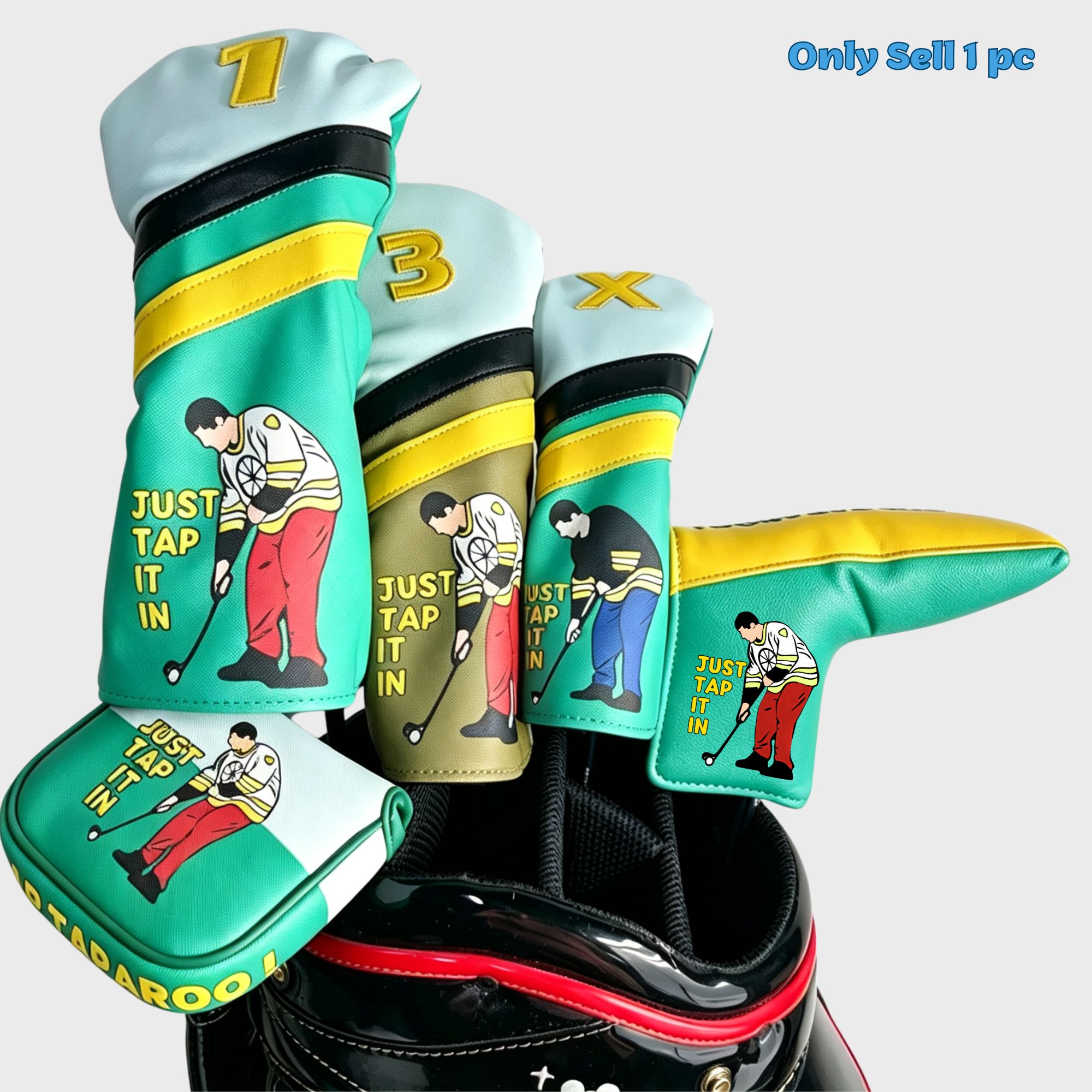 Putter Mallet Blade - Happy Gilmore Golf Golf Sopası Kılıfı,